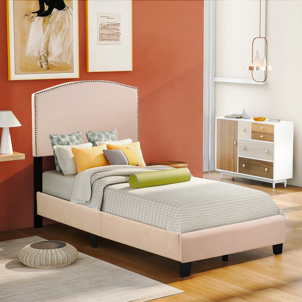 Twin Bed Upholstered