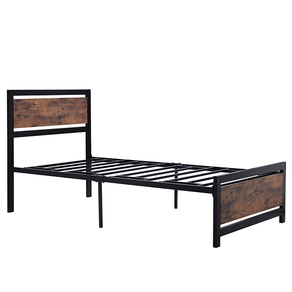 Twin Bed Metal And Wood