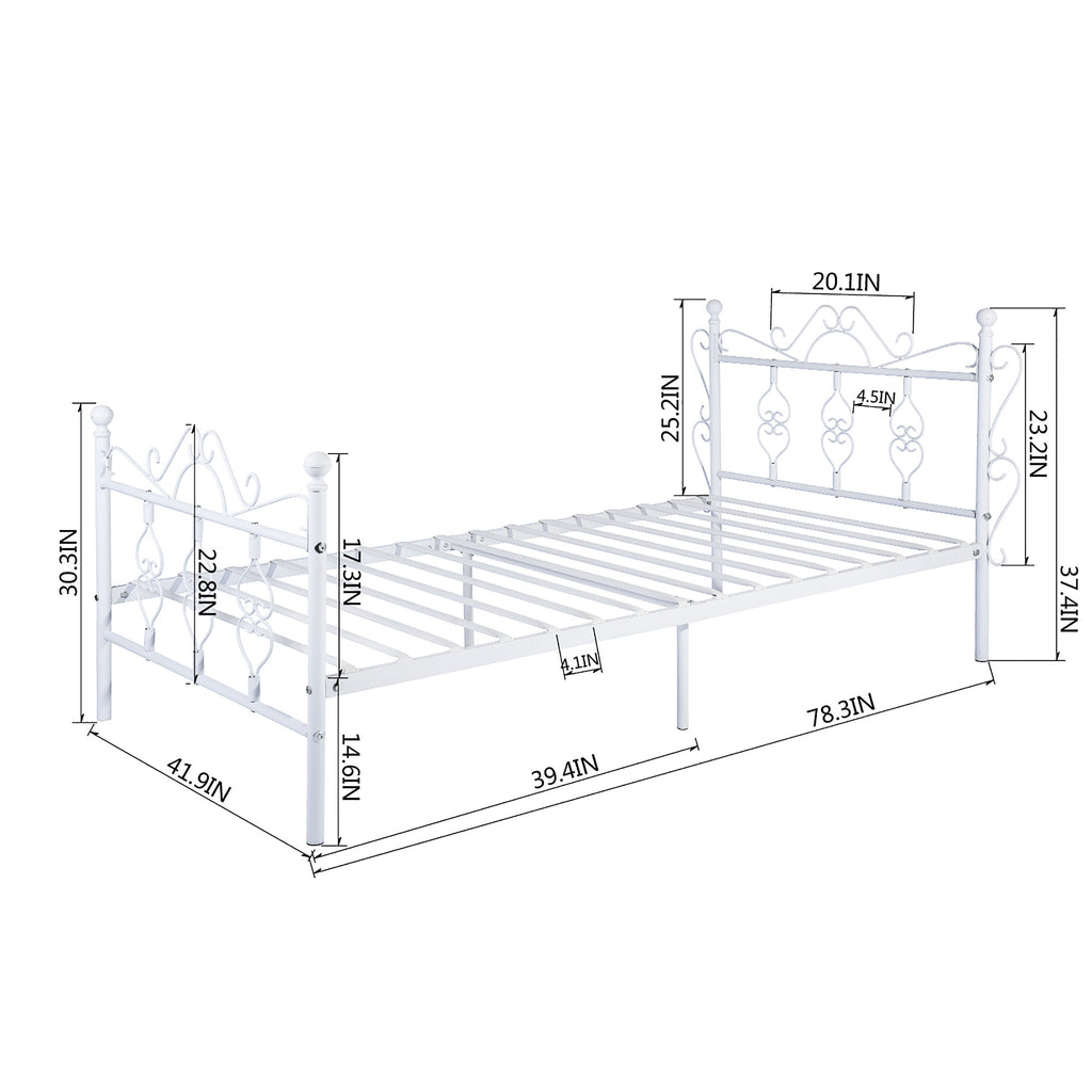 Twin Bed Metal Bed Frame