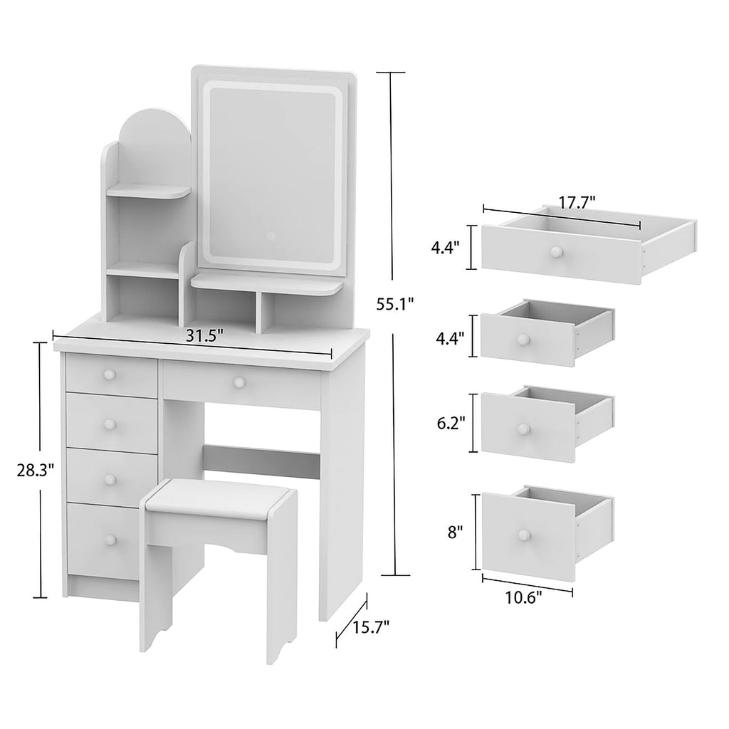 Dresser For Women Makeup Vanity Set