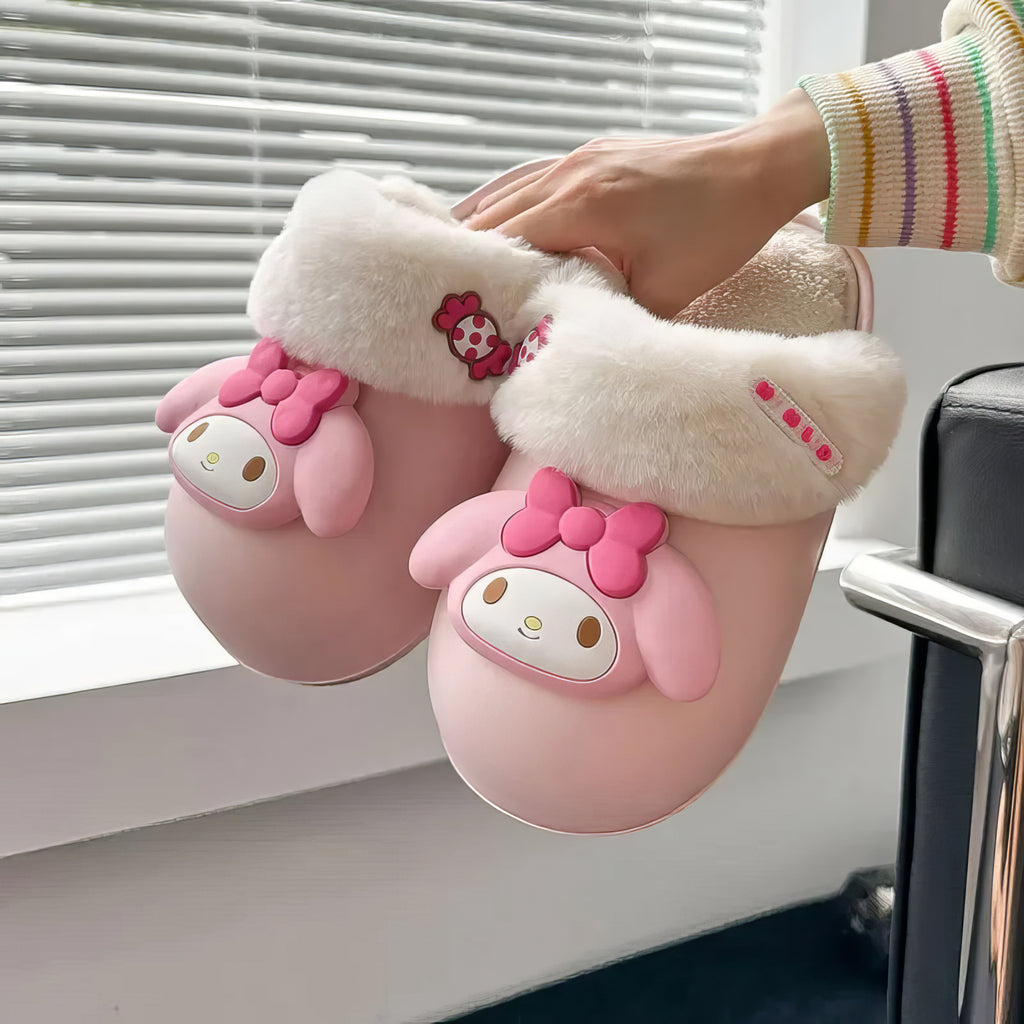 Hello Kitty girls shoes slippers cotton waterproof anti slip