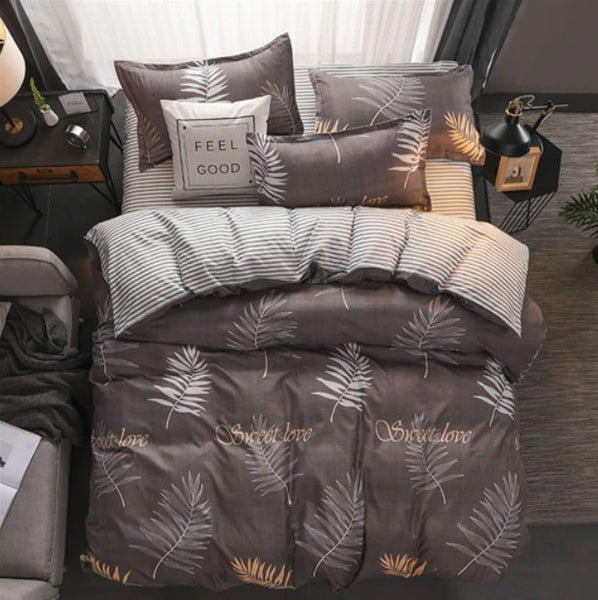 Summer Bedding Sets Geometric Flat Sheet Duvet Cover Kids Bedding