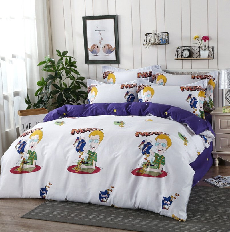 Kids Bedding Sets Cotton Home Textile Bedding Student Dormitory Sheets