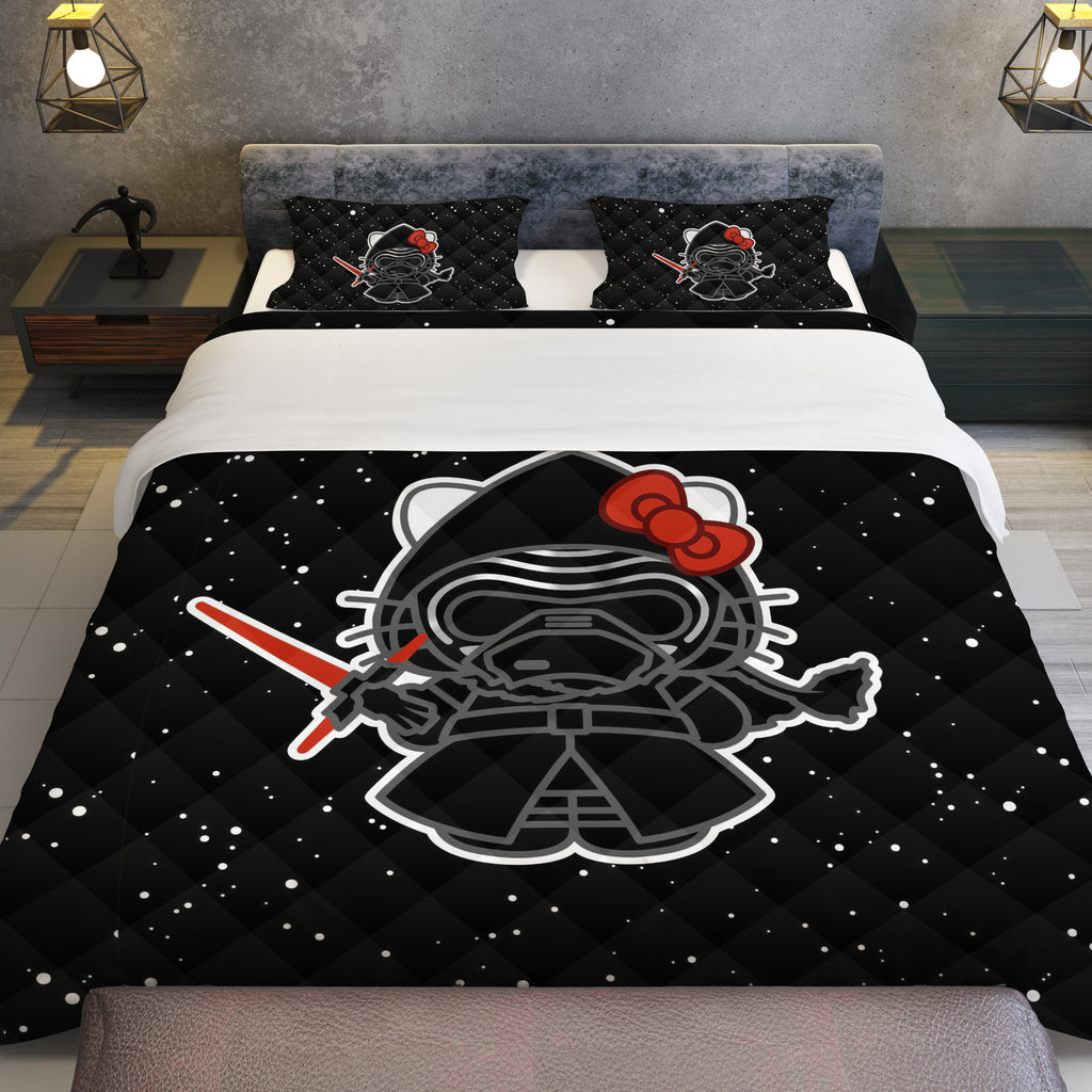 Hello Kitty Bed Set - Galactic Dreams - Star Wars Black Bedding Set