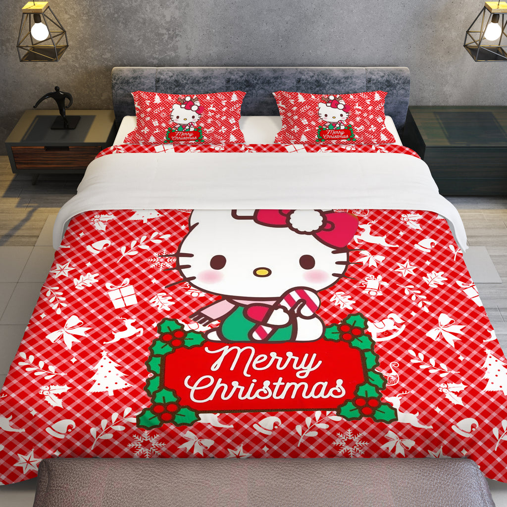 Hello Kitty Bedding Set Christmas Extravaganza Cozy and Cute for Merry Christmas