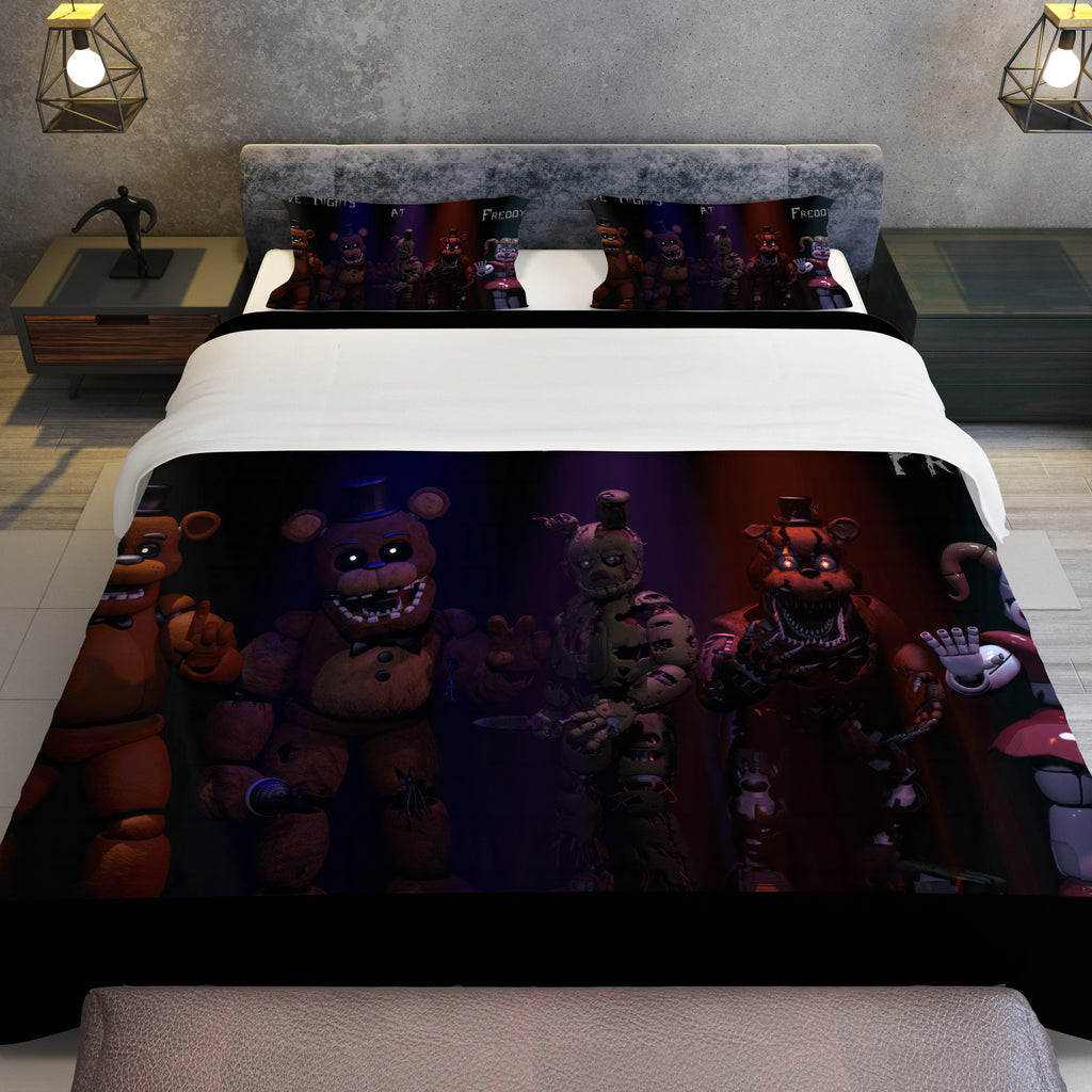 FNaF Bedding Set Withered Bonnie Quilt Set Withered Bonnie Sister Location