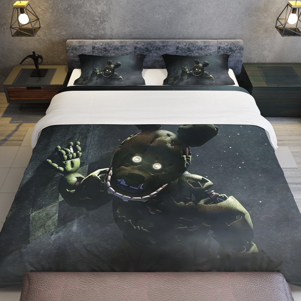 FNaF Bedding Set Springtrap Quilt Set 3D Comfortable Soft Breathable