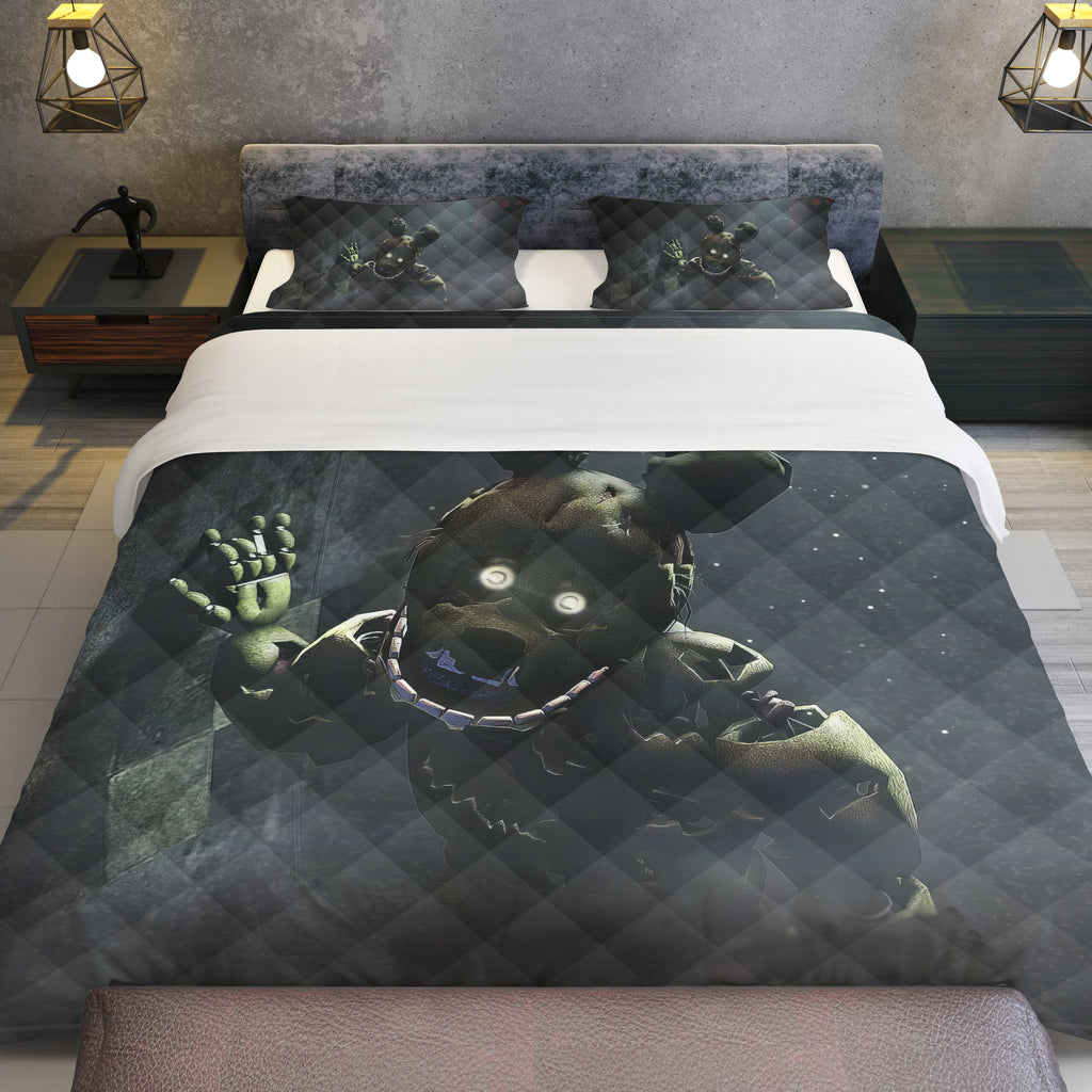 FNaF Bedding Set Springtrap Quilt Set 3D Comfortable Soft Breathable