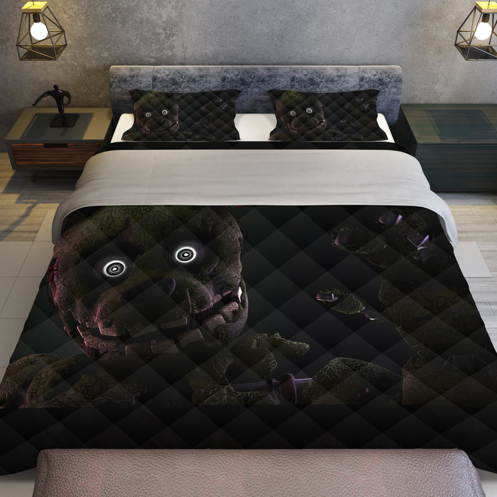 FNaF Bedding Set FNaF World Springtrap Quilt Set Comfortable Soft Breathable