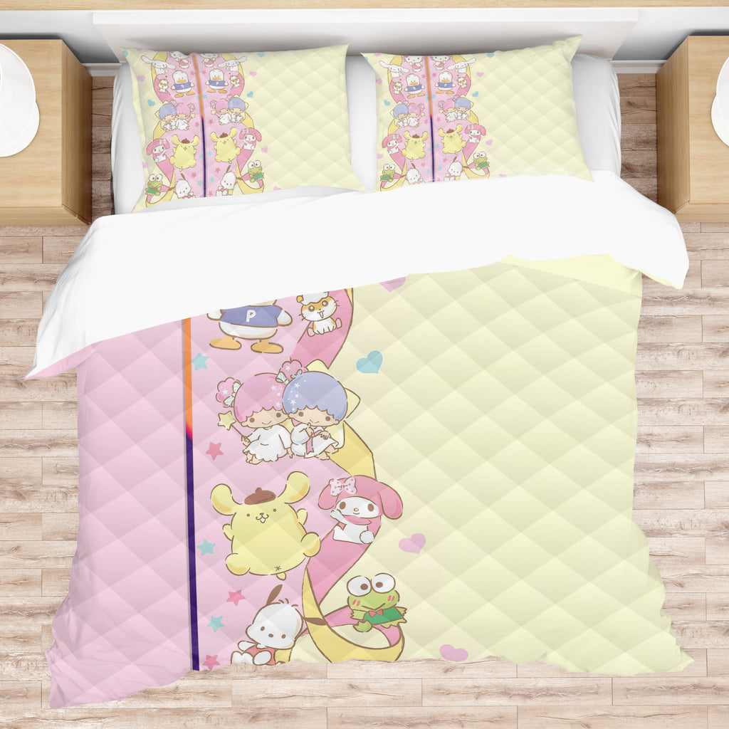 Sleep in Style with a Hello Kitty Bed Set Quilted Comfort Transform Your Bedroom with Sanrio