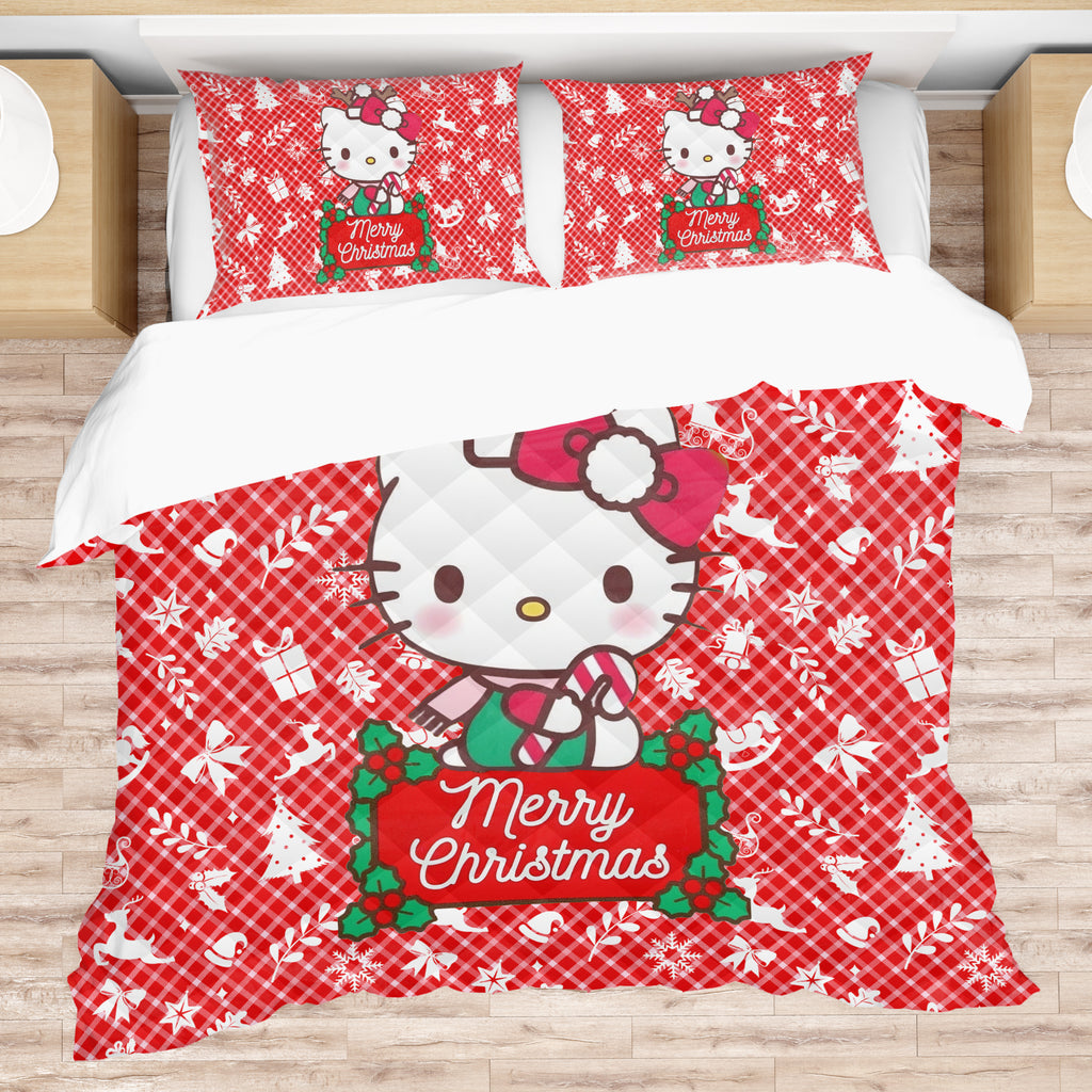 Hello Kitty Bedding Set Christmas Extravaganza Cozy and Cute for Merry Christmas