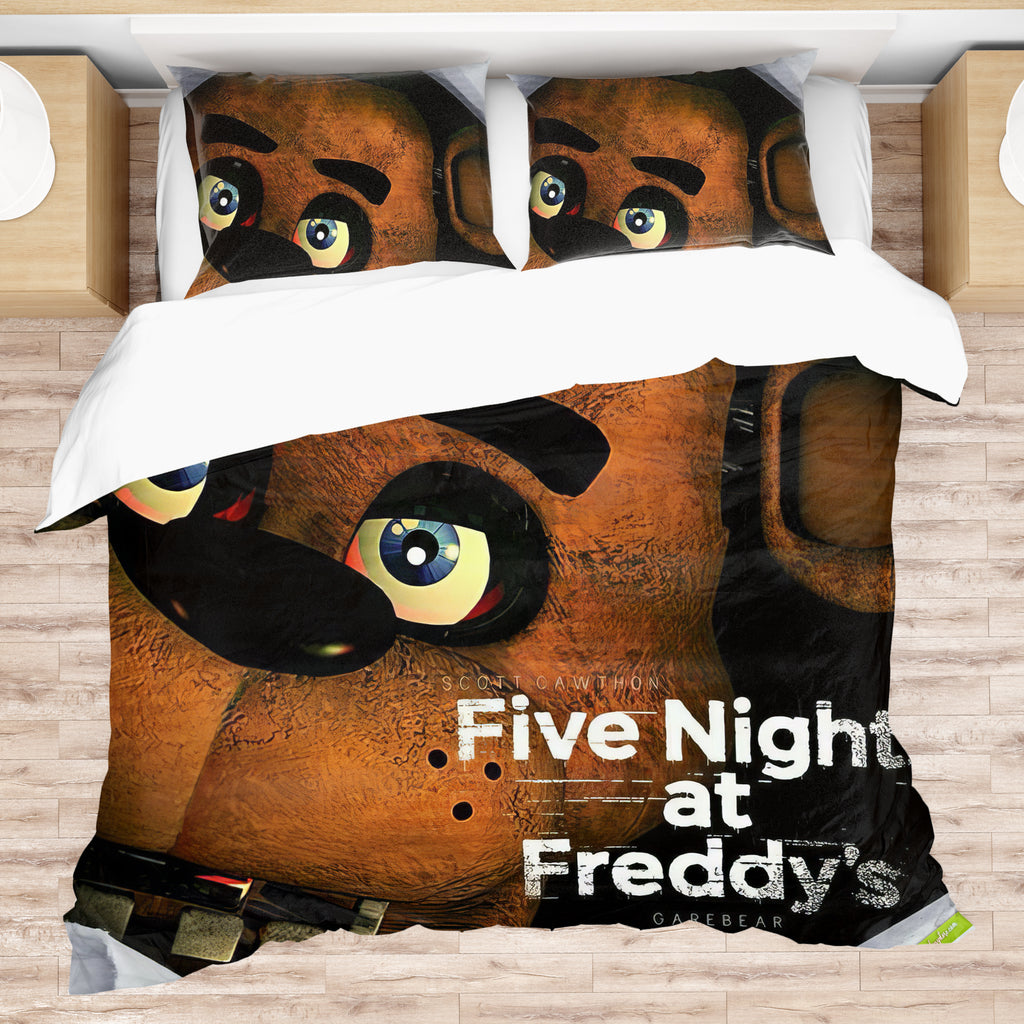 FNaF Bedding Set Quilt Set Cute Freddy Bed Set For Boys