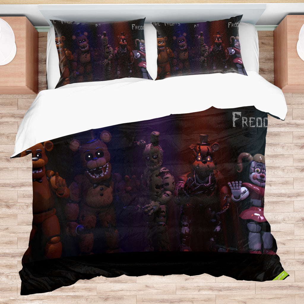 FNaF Bedding Set Withered Bonnie Quilt Set Withered Bonnie Sister Location