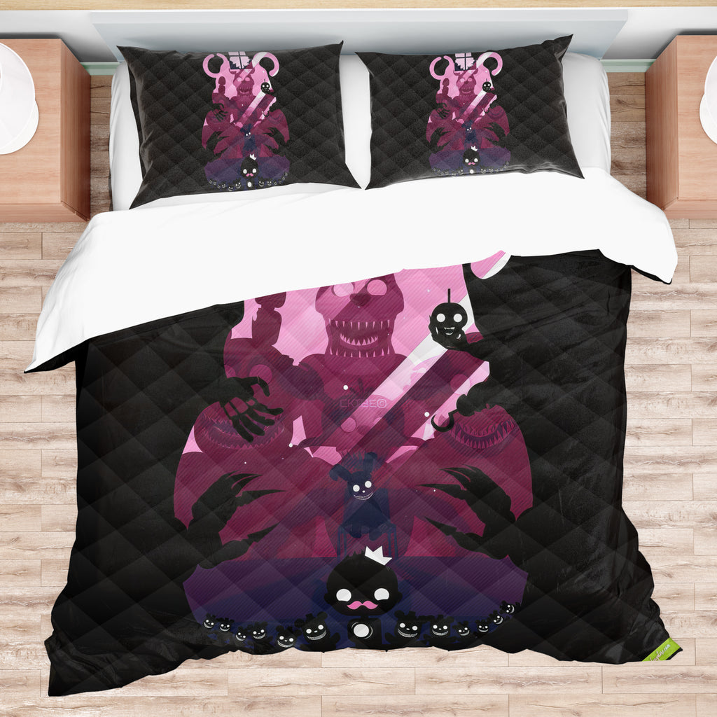 FNaF Bedding Set Horror Game Quilt Set Comfortable Soft Breathable