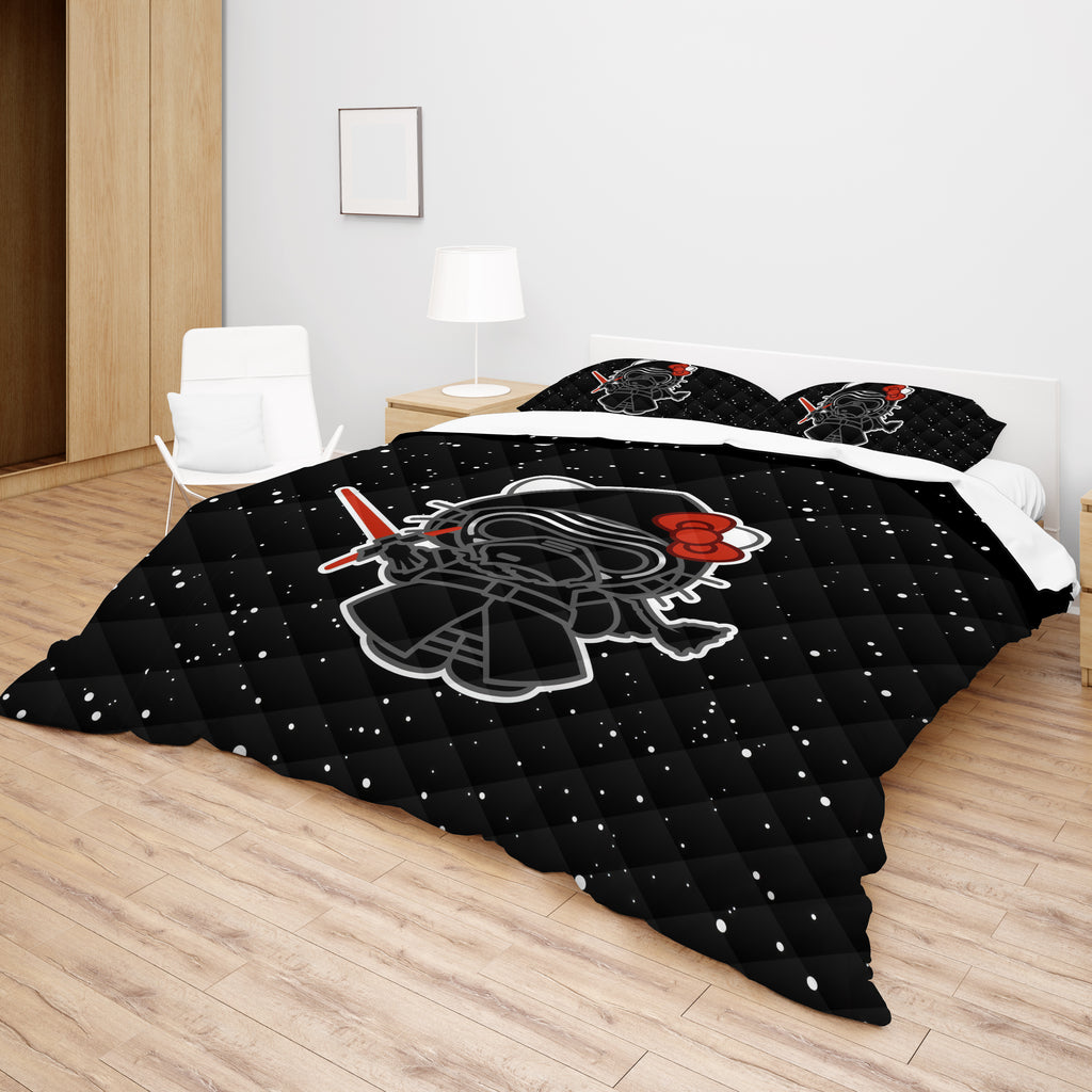 Hello Kitty Bed Set - Galactic Dreams - Star Wars Black Bedding Set