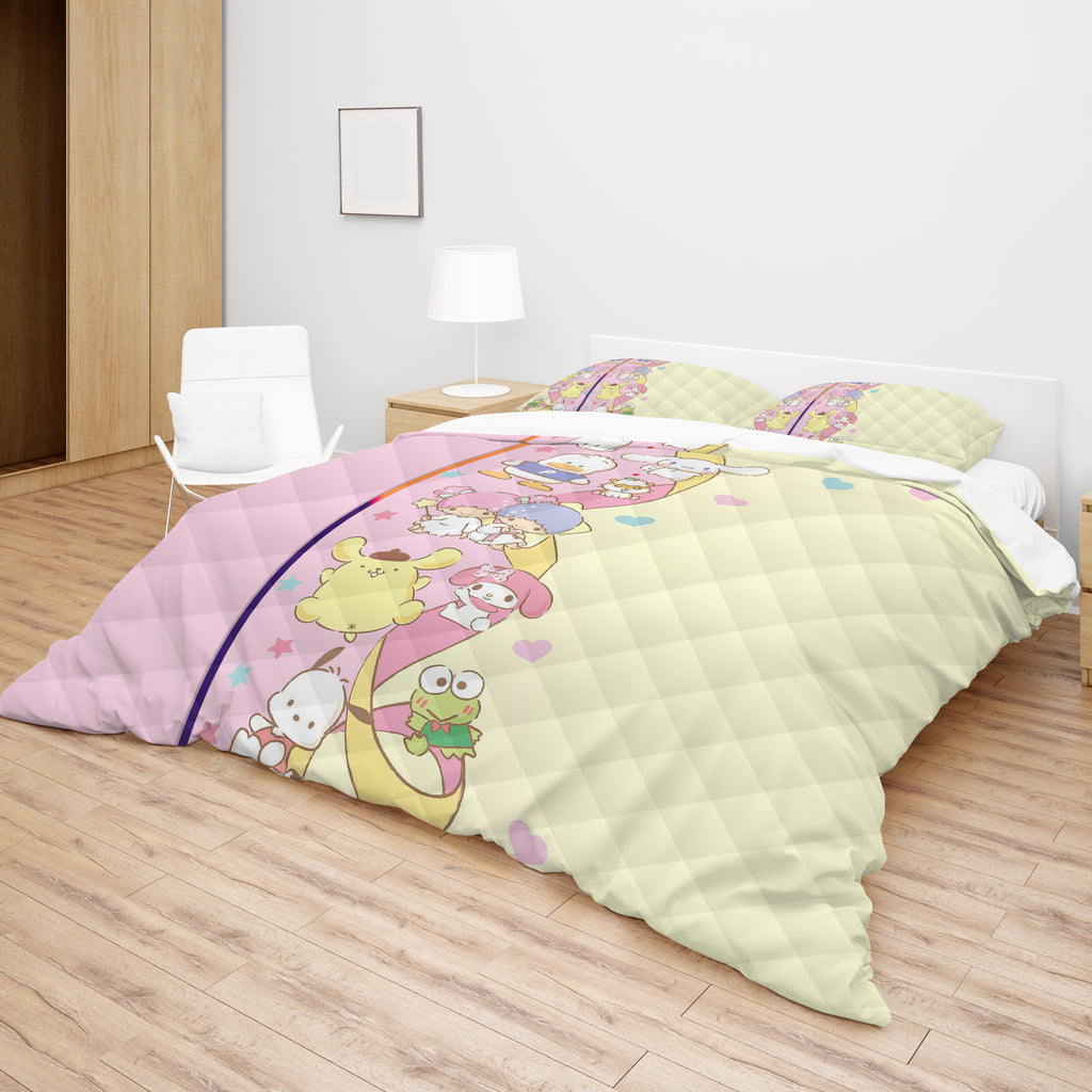 Sleep in Style with a Hello Kitty Bed Set Quilted Comfort Transform Your Bedroom with Sanrio