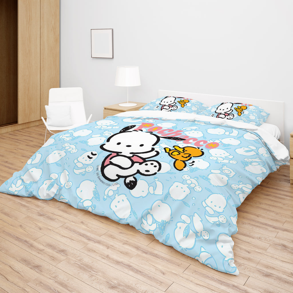 Pochacco Bed Set - Quilted Comfort for Kids