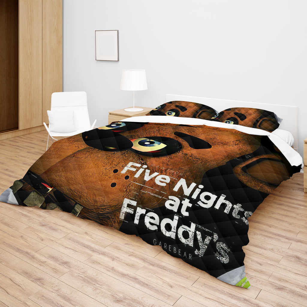 FNaF Bedding Set Quilt Set Cute Freddy Bed Set For Boys