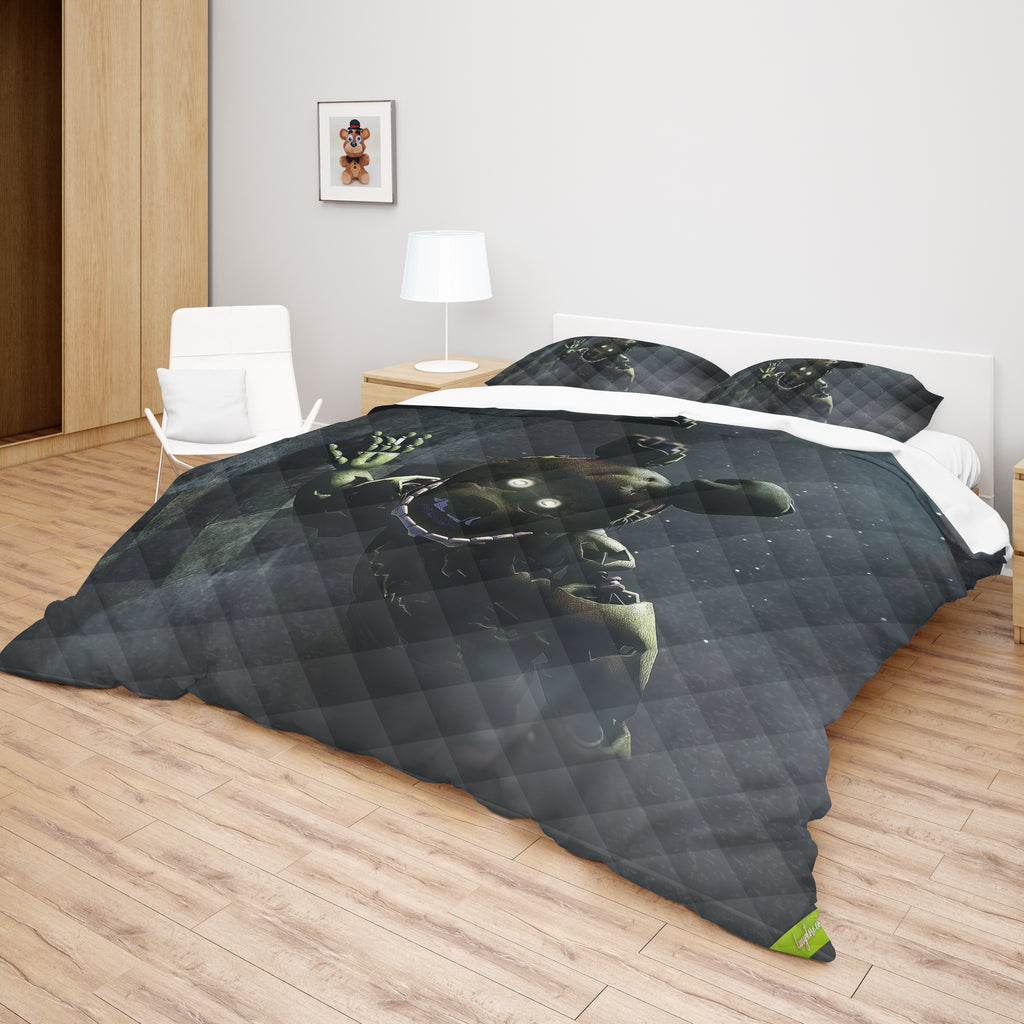 FNaF Bedding Set Springtrap Quilt Set 3D Comfortable Soft Breathable