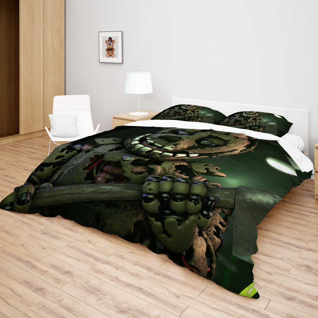 FNaF Bedding Set Springtrap 3D Quilt Set Comfortable Soft Breathable