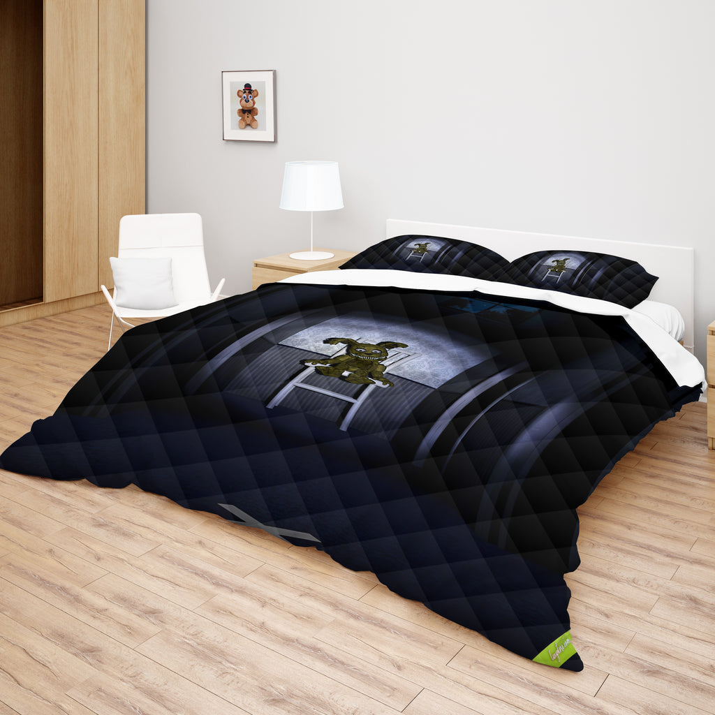 FNaF Bedding Set 3D Horror Game Springtrap Quilt Set Comfortable Soft Breathable