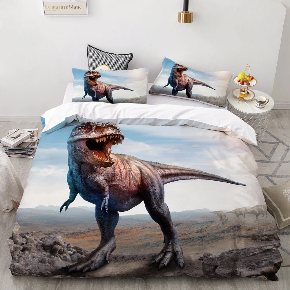 Dinosaur Bedding 3D Printing Kids Baby Children Jurassic Park Bedclothes