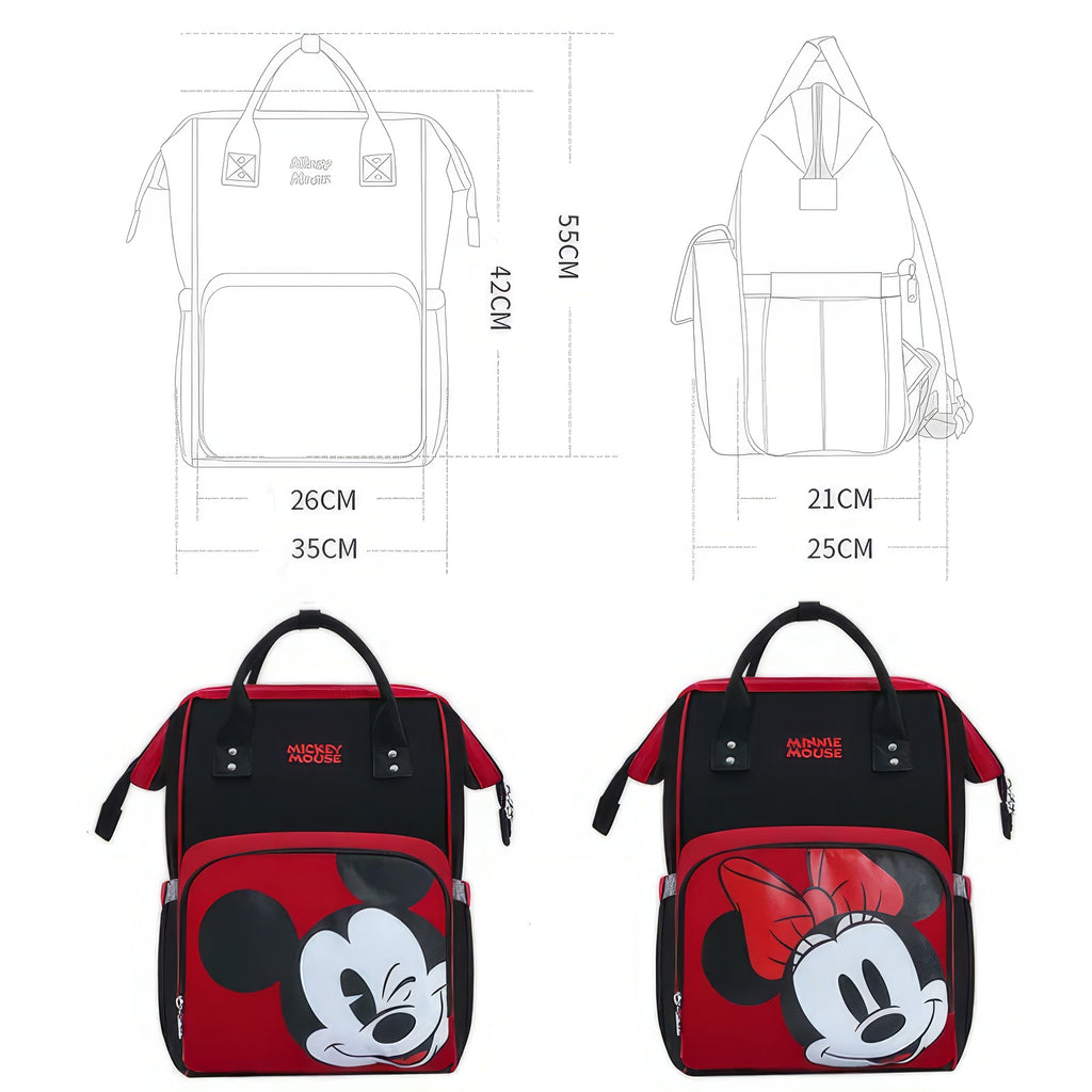 Minnie Backpack - Mummy Diaper Bag Multifunctional Stroller Nappy Bag USB Charging