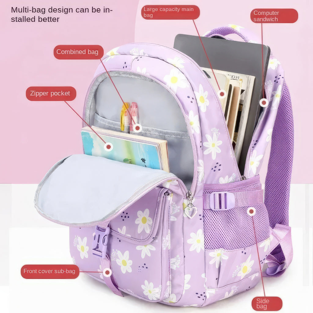 Minnie Backpack - Large Capacity Colorful Waterproof Floral Knapsack Mochila