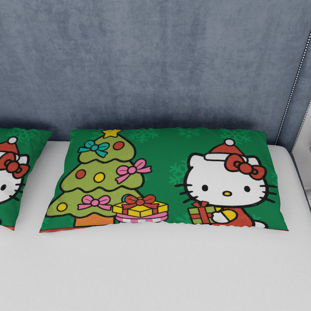 Hello Kitty Christmas Bedding Set Quilted Comfort Festive Feline Delight