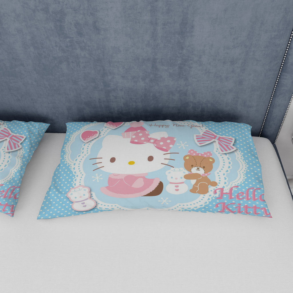 Hello Kitty Blue Bedding Set - A Cute Addition to Your Room