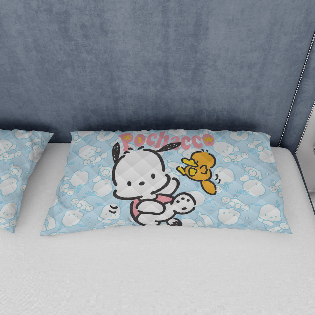 Pochacco Bed Set - Quilted Comfort for Kids