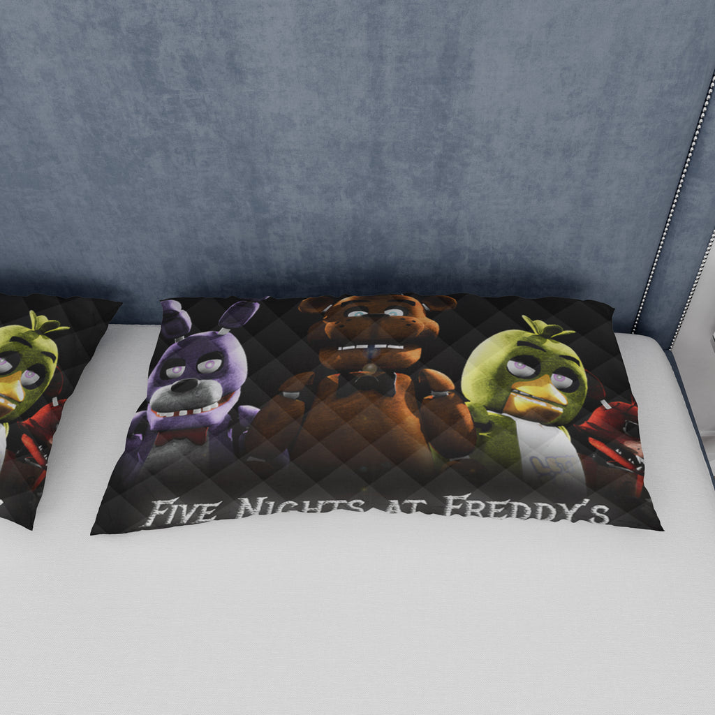 FNaF Bedding Set 3D Quilt Set Freddy Bonnie Chica Foxy Funny Bed Linen