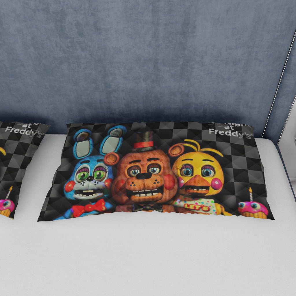 FNaF Bedding Set 3D Quilt Set Cartoon Freddy Bonnie Chica Bed Linen