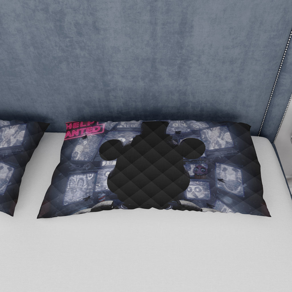 FNaF Bedding Set Freddy Fazbear Chica Foxy Glamrock Quilt Blanket FNaF