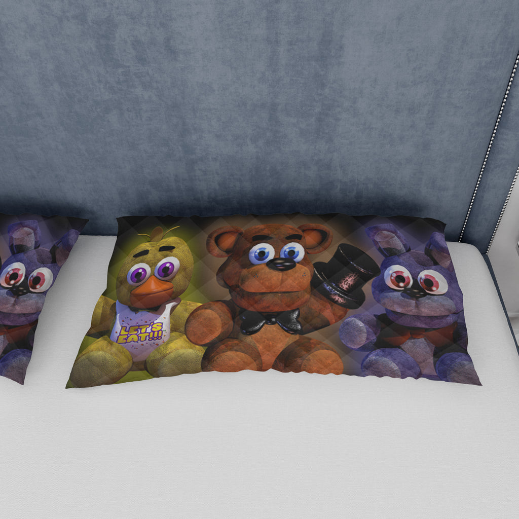 FNaF Bedding Set 3D Quilt Set Golden Freddy Cute Horror Game Bed Linen