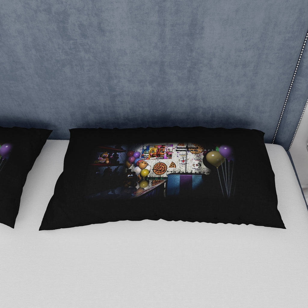 FNaF Bedding Set 3D Quilt Set Black Nightmare FNaF World