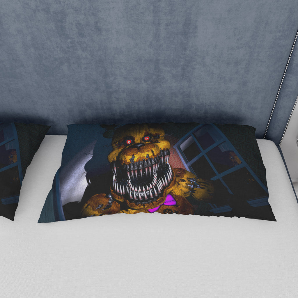 FNaF Bedding Set 3D Horror Game Freddy Fazbear Quilt Set Comfortable Soft Breathable