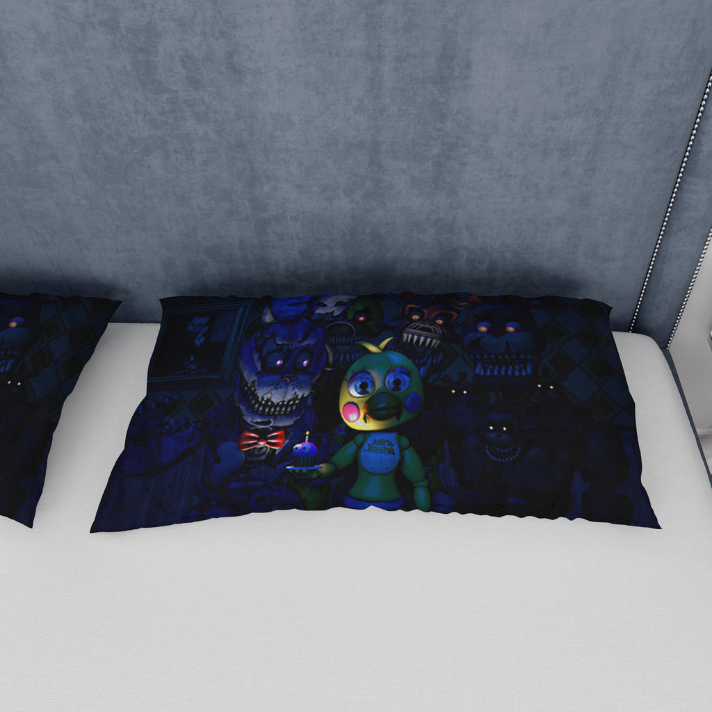 FNaF Bedding Set Nightmare FNaF World Quilt Set Comfortable Soft Breathable