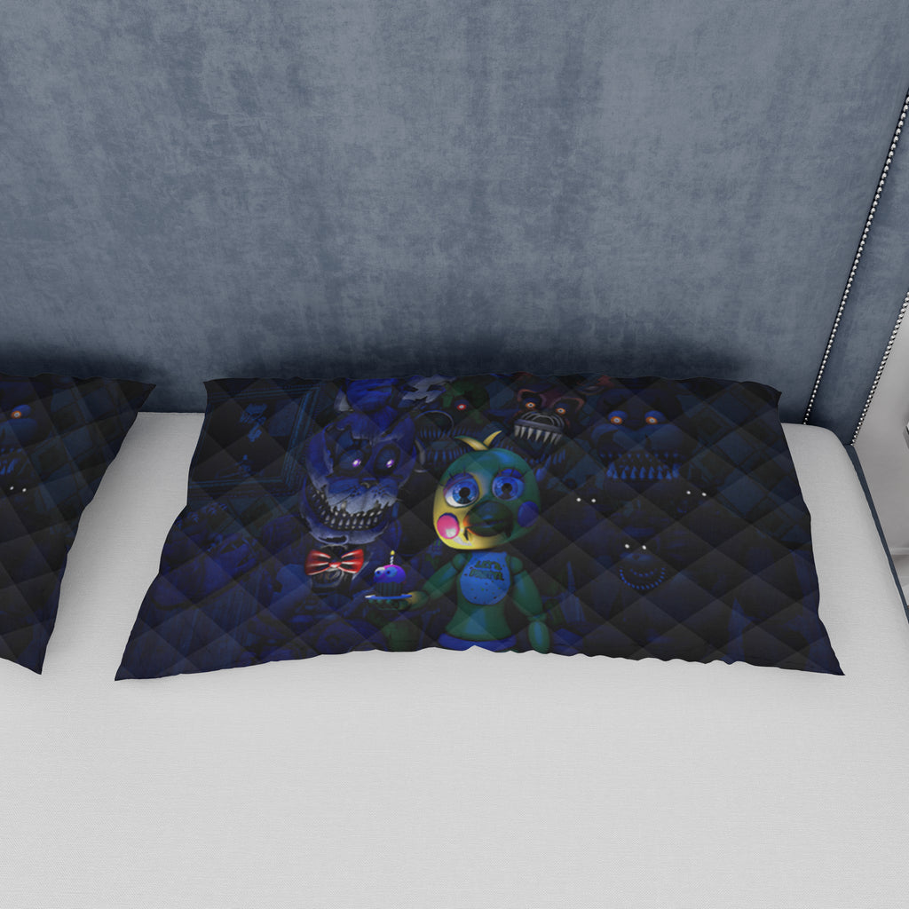 FNaF Bedding Set Nightmare FNaF World Quilt Set Comfortable Soft Breathable