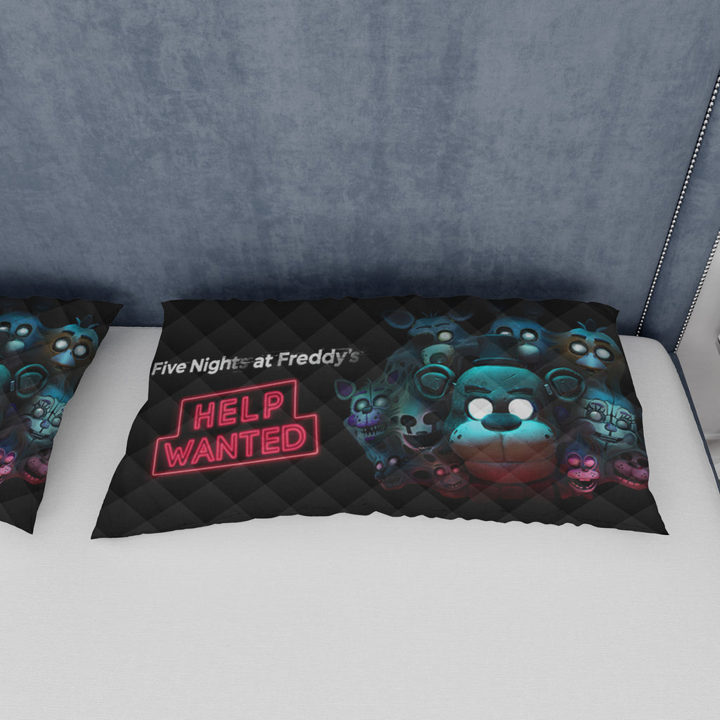 FNaF Bedding Set Horror Game FNaF World Quilt Set Comfortable Soft Breathable