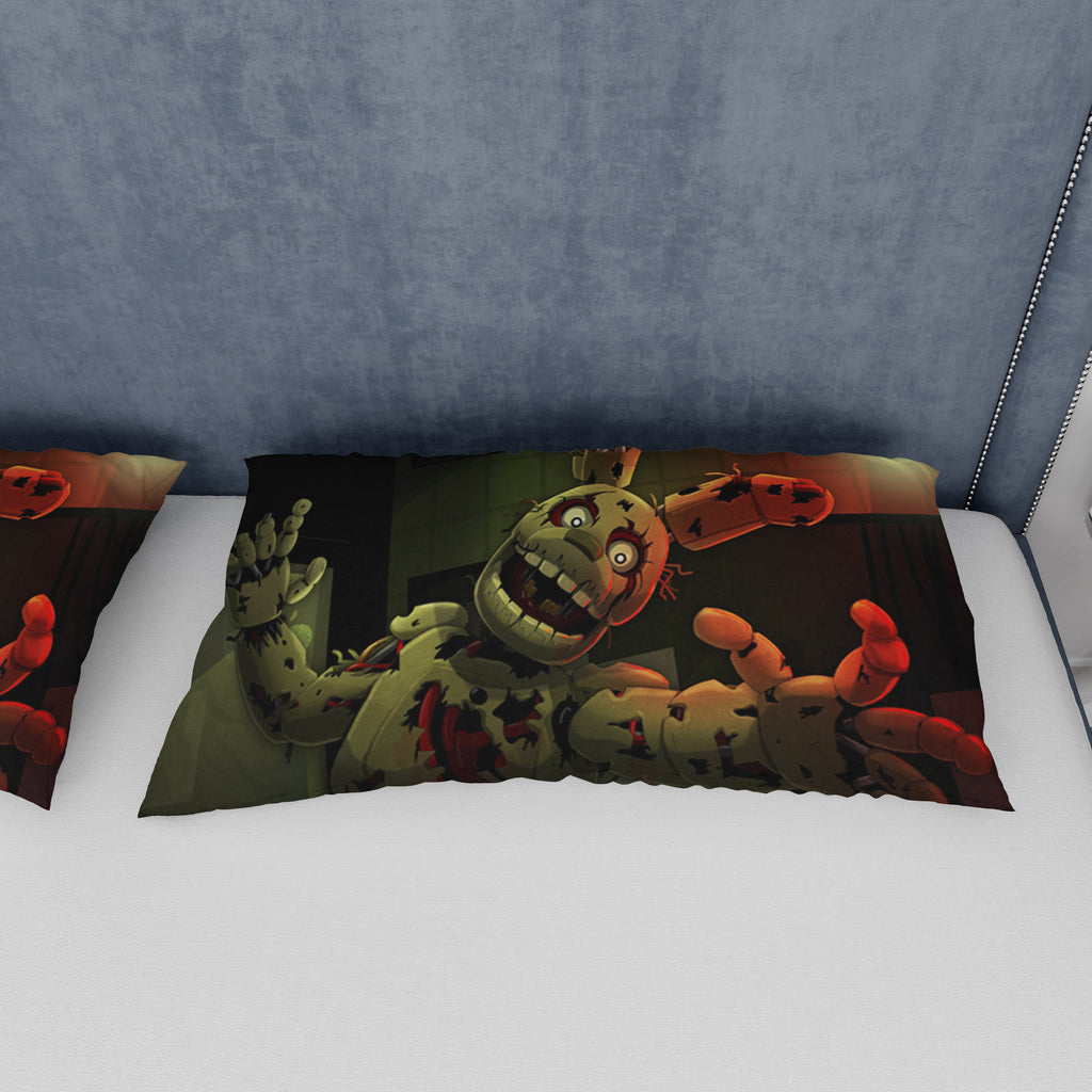 FNaF Bedding Set Springtrap Withered Bonnie Quilt Set Comfortable Soft Breathable