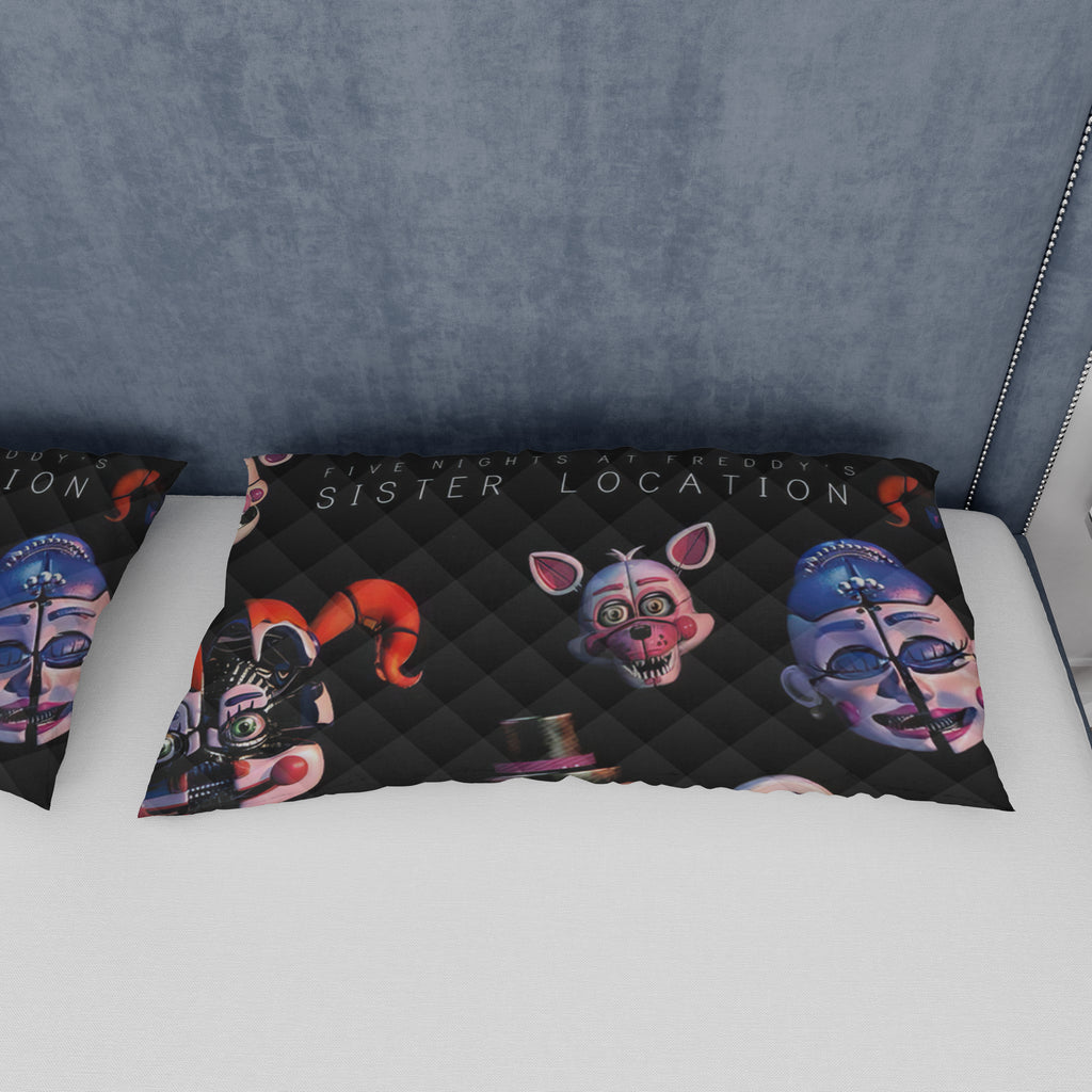 FNaF Bedding Set Quilt Set Freddy Funtime Foxy Sister Location Bed Set