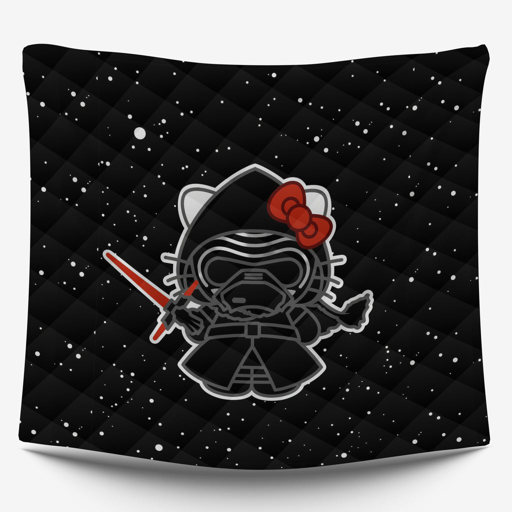 Hello Kitty Bed Set - Galactic Dreams - Star Wars Black Bedding Set