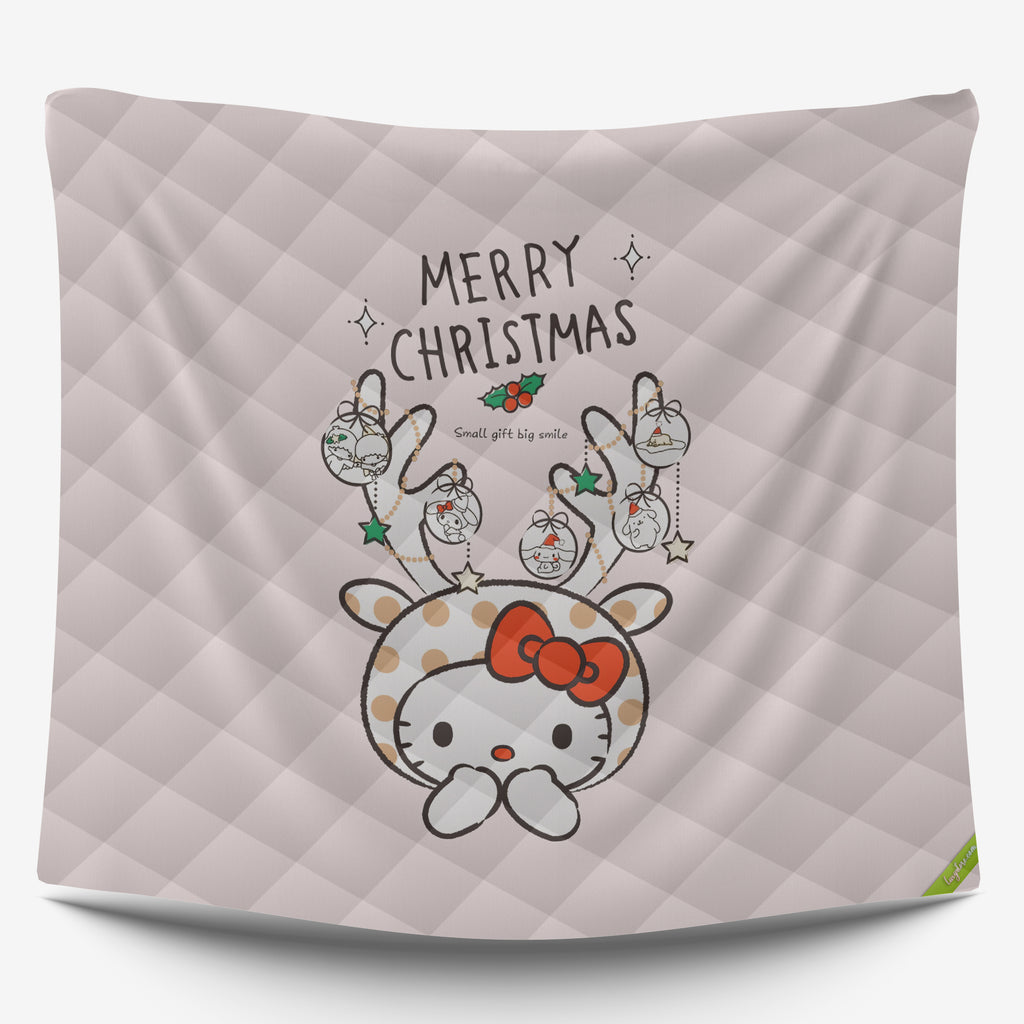 Hello Kitty Bed Set - Luxury Christmas Bed Set - Cozy Christmas Vibes