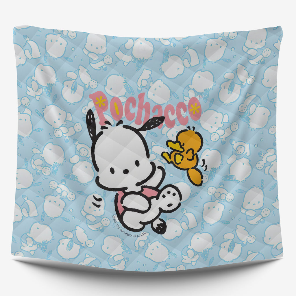 Pochacco Bed Set - Quilted Comfort for Kids