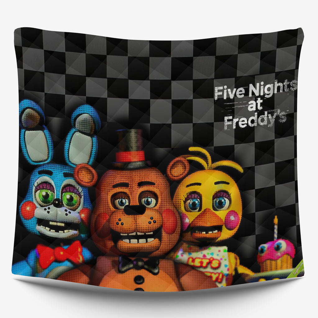 FNaF Bedding Set 3D Quilt Set Cartoon Freddy Bonnie Chica Bed Linen