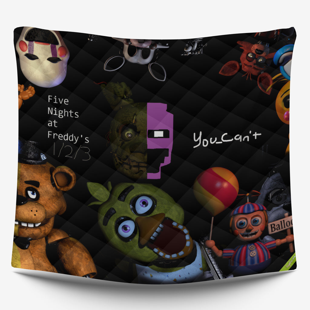 FNaF Bedding Set 3D Quilt Set Cute Horror Game Bed Linen