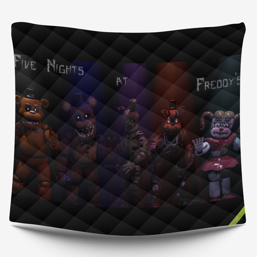 FNaF Bedding Set Withered Bonnie Quilt Set Withered Bonnie Sister Location