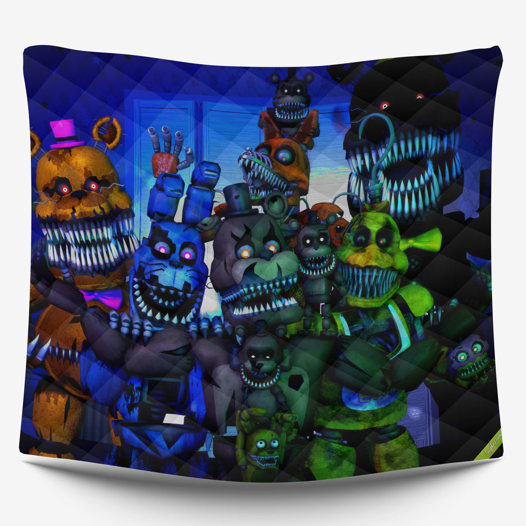 FNaF Bedding Set FNaF World Quilt Set 3D Comfortable Soft Breathable