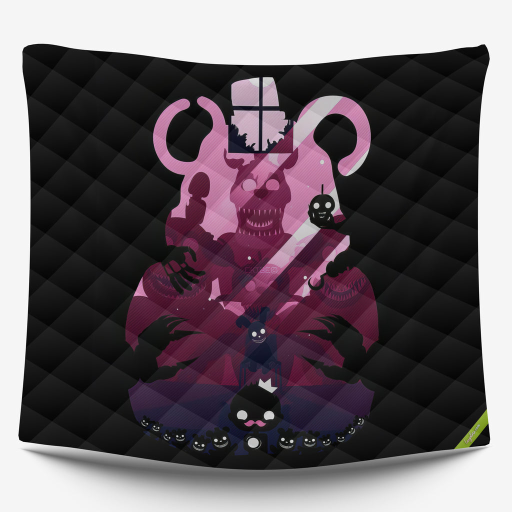 FNaF Bedding Set Horror Game Quilt Set Comfortable Soft Breathable
